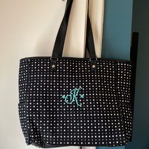 Thirty One Cindy Tote Monogrammed Initial K